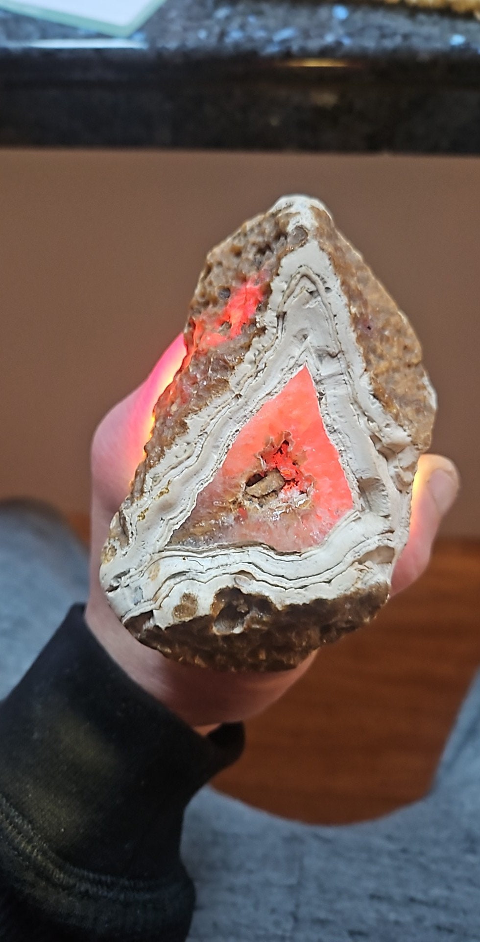 Beautifully Fortified Buckskin carnelian Agate Micro Banding Natural Uncut Unpolished Raw SW Washington Lapidary Gem Meditation Nature Table