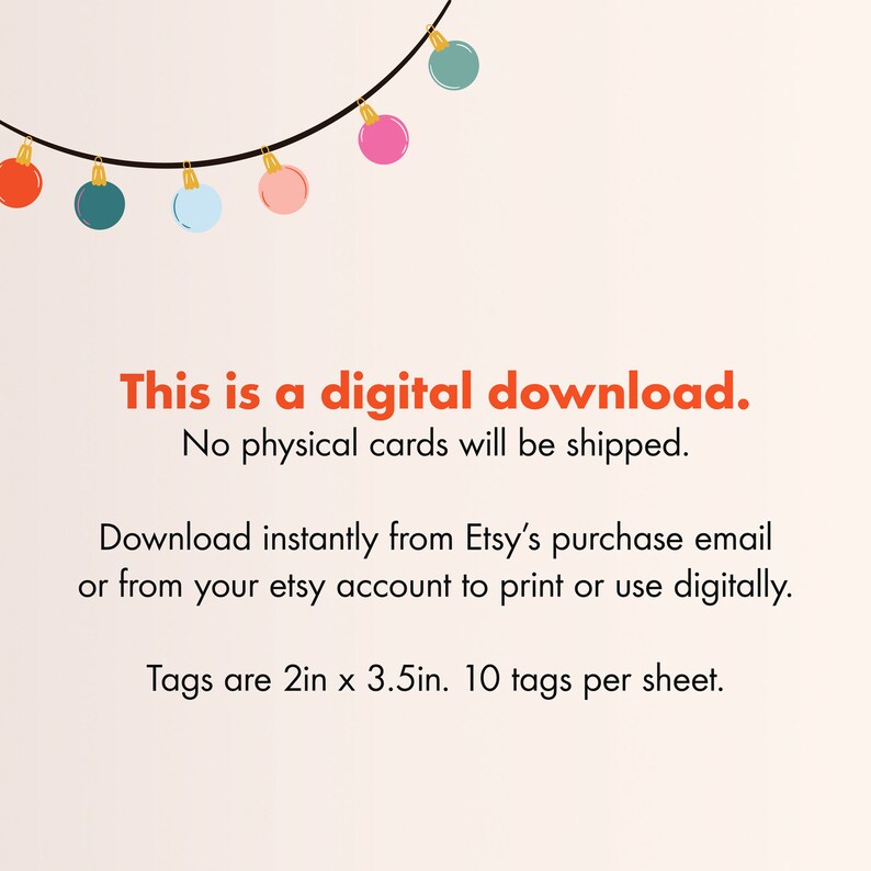 Printable Christmas Gift Tag, Watercolor Tree Gift Tag Printable ...
