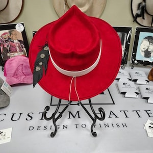 Heart Shaped Cowgirl Hat Red