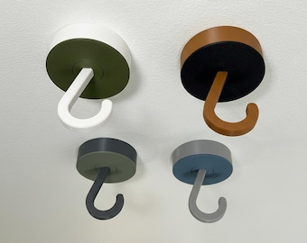 Ceiling Hook for Hanging Plants, Lights, Decor – Low Damage Removable Design – 10 lb Capacity – Nail-Mounted, Choose Your Color