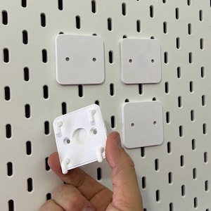 Universal Mounts for IKEA Skadis Pegboard – Adhesive, Zip Tie, Magnet, or Screw Options
