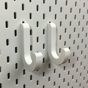 Large Hook Sets for IKEA Skadis Pegboard | 3D Printed Hooks | Garage, Craft, Tool Storage