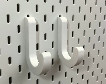 Large Hook Sets for IKEA Skadis Pegboard | 3D Printed Hooks | Garage, Craft, Tool Storage