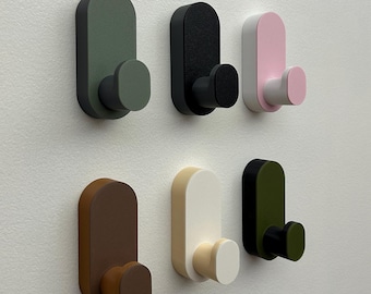 Utility Wall Hook, Low Damage Removable Design – Garage Storage Hook for Tools, Gear, Cords – Nail-Mounted, Reusable, Custom Colors
