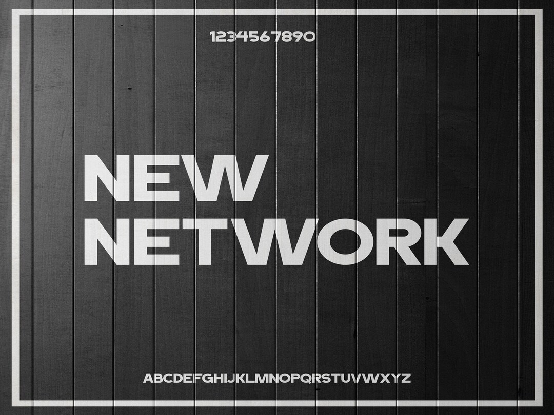New Network Font Serif Font Modern Font Boho Font Etsy