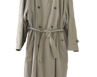 Vintage Mens 46 | 1970s CAMPUS Beige Wool Belted Huge Faux