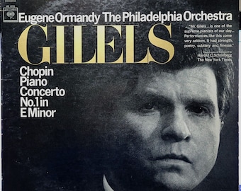 Gilels Ormandy: Chopin Piano Concerto No.1, Columbia Vinyl LP