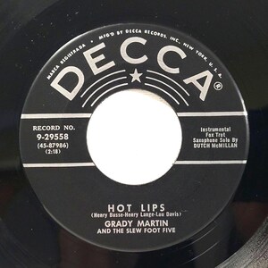 Grady Martin 45 RPM: Hot Lips, Decca EX Jazz &#39;55