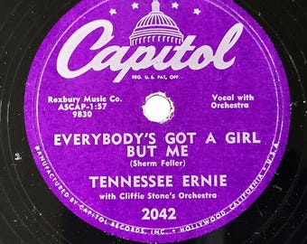 Tennessee Ernie Ford 78 Everybody's Got A Girl But Me on Capitol 2042 E Country