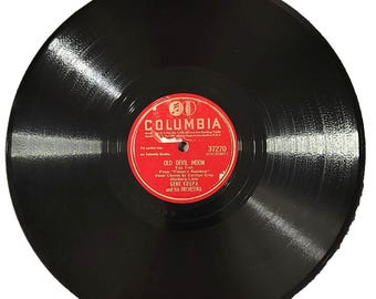 Gene Krupa 78 Vinyl Record: Old Devil Moon, 1947 Columbia