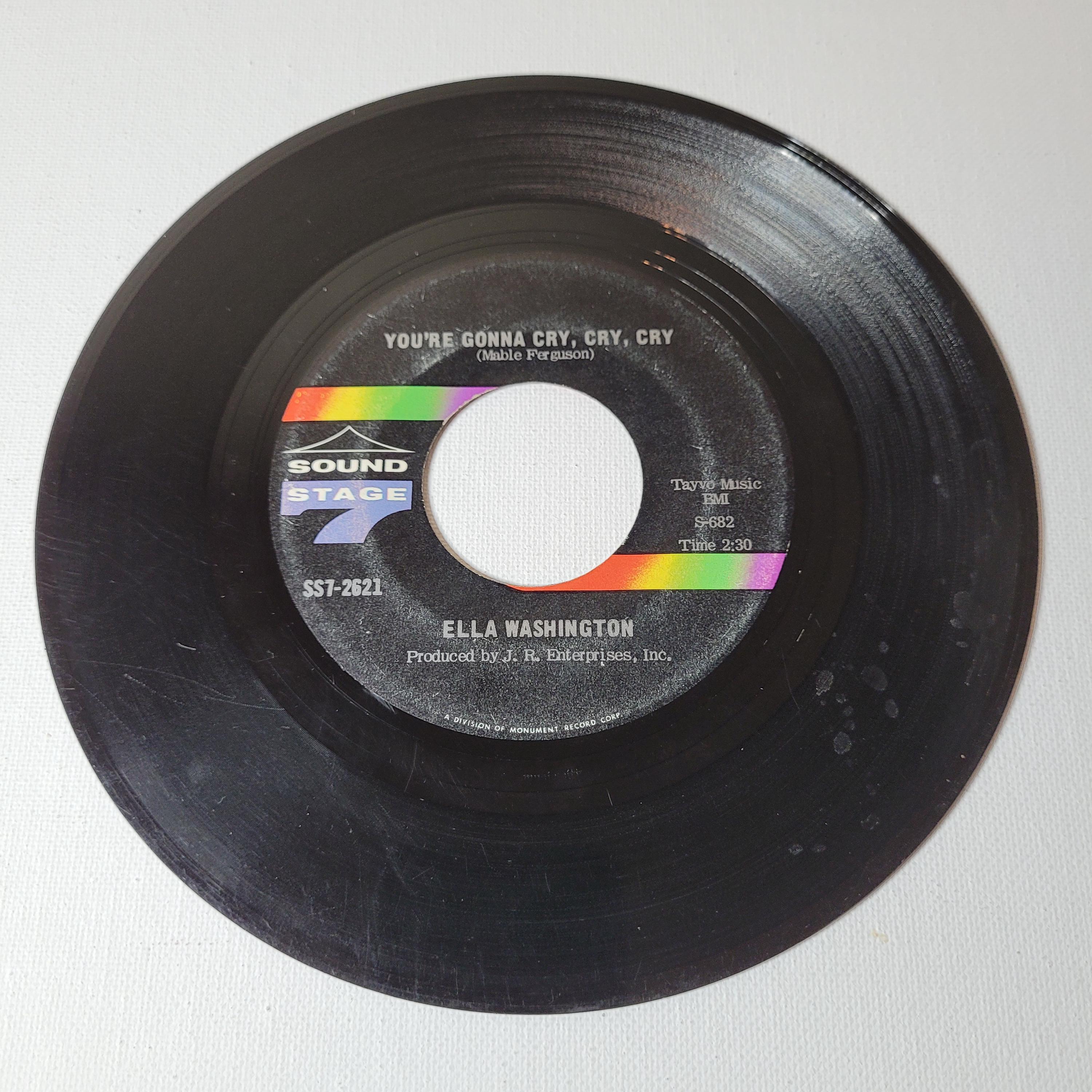 Ella Washington 45 RPM: He Called Me Baby / You're Gonna Cry (1969