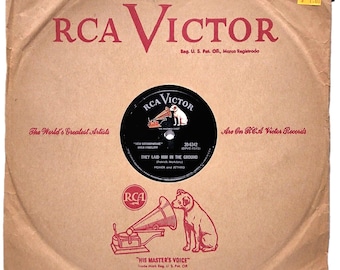 Homer & Jethro 78 RPM - They Laid Him In The Ground / Sifting, Whimpering Sands