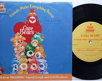 Care Bears Vinyl Record: Friends Make Everything Better 7" 33rpm