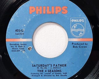 Four Seasons 45 RPM - Saturday's Father / Goodbye Girl - Philips VG+ Rock '68