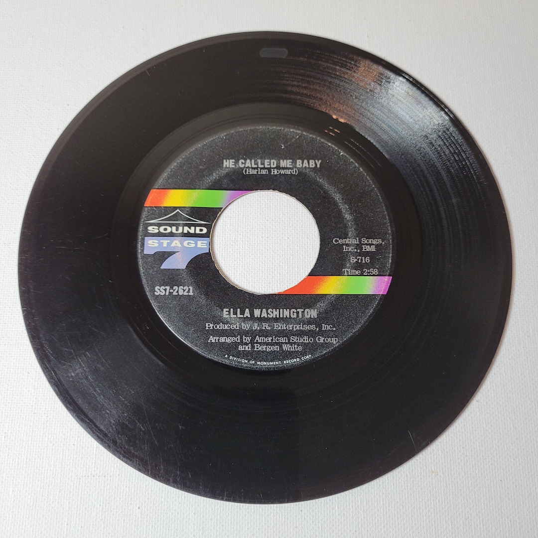 Ella Washington 45 RPM: He Called Me Baby / You're Gonna Cry (1969
