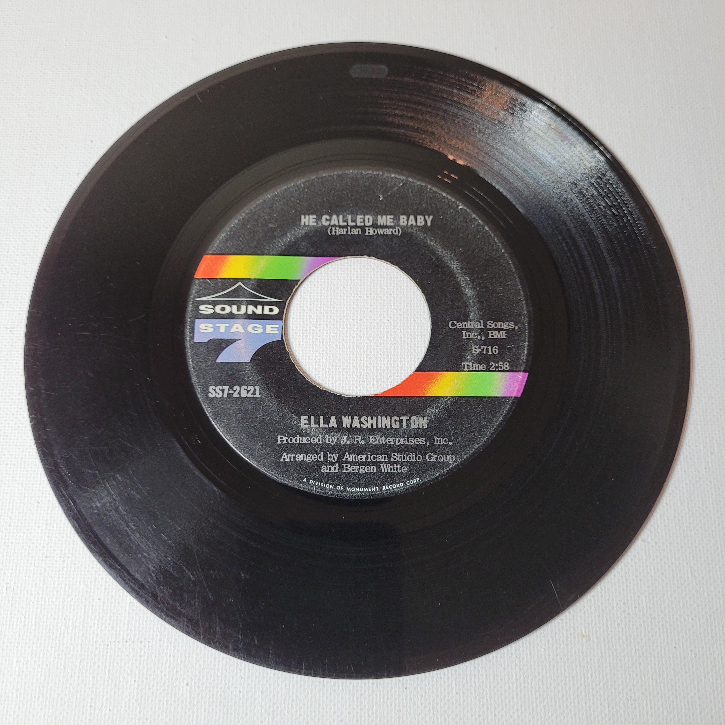 Ella Washington 45 RPM: He Called Me Baby / You're Gonna Cry (1969