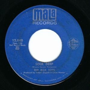 Box Tops 45 Vinyl Record Soul Deep / (The) Happy Song Mala VG Pop Rock