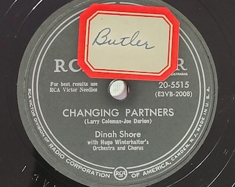Dinah Shore 78 RRPM - Changing Partners / Think - RCA Victor V++ Pop