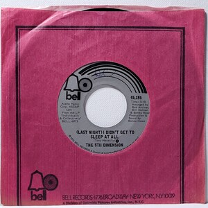 5th Dimension 45インチ ビニールレコード - Last Night / River Witch - Bell Records