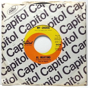 Al Martino ~ 45-vinylplaten ~ My Cherie / Ramona ~ Capitol Records ~ Pop, zang