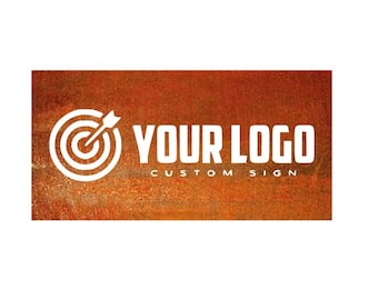 Custom Corten Metal Logo Sign - Exuding Rustic Elegance and Durability for Your Brand -Custom Logo Company Sign Metal Company Sign