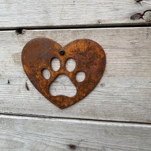 Corten Rusty Metal Dog Memorial Sign - Vintage Style Tribute for Beloved Pup - Pet Memorial Ornament - Metal Garden Pet Sign Fence Pet Sign image 3