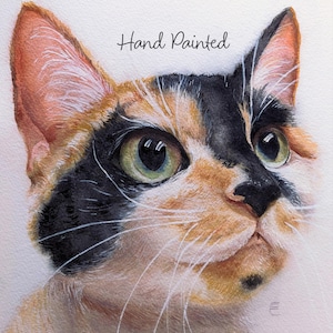 Hand-Painted Watercolor Pet Portrait | Custom Painting From Your Photo
