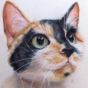 Hand-Painted Watercolor Pet Portrait | Custom Painting From Your Photo