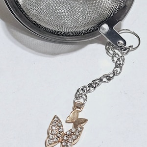Double butterfly tea ball infuser tea steeper strainer gift