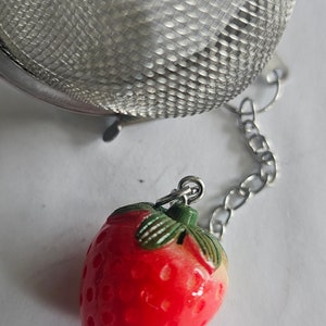 Tea ball strawberry shape charm tea infuser steeper tea strainer