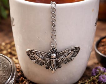 Skull Moth Butterfly Tea Infuser Charm – Tea Mesh Ball Infuser