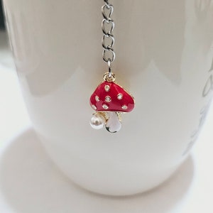 Mushroom pearl tea infuser ball tea steeper strainer gift