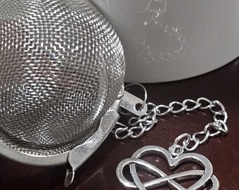 Infinity Heart tea mesh ball infuser tea lovers gift