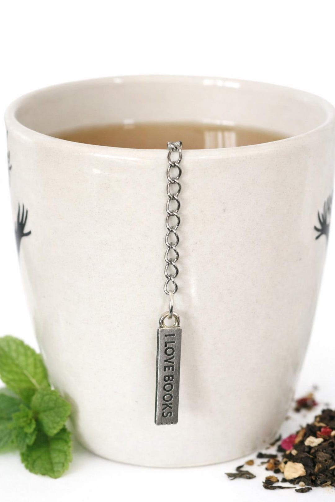 I Love Books Tea Infuser Ball Tea Steeper Strainer Giftbook Lover Tea ...