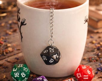 D20 Dice Tea Infuser, 2 Inch Mesh Ball Steeper