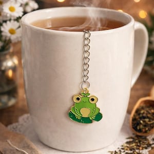 Infusor de té en forma de bola Happy Frog, colador de té, regalo