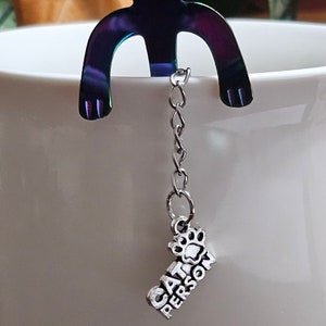 Cat person charm mini teaspoon combo infuser
