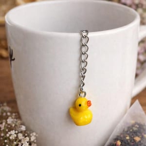 Yellow duck tea ball infuser tea strainer steeper gift