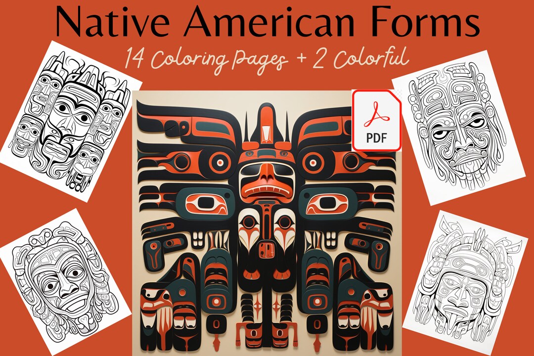 Native American Coloring Pages Printable Adult Coloring Pages Download ...