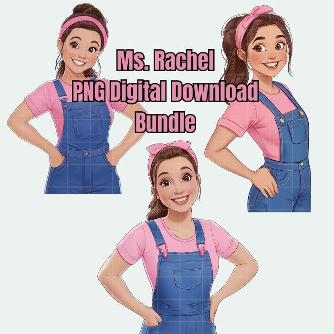 Ms. Rachel Happy Birthday PNG, Ms. Rachel Birthday Party Clip Art ...