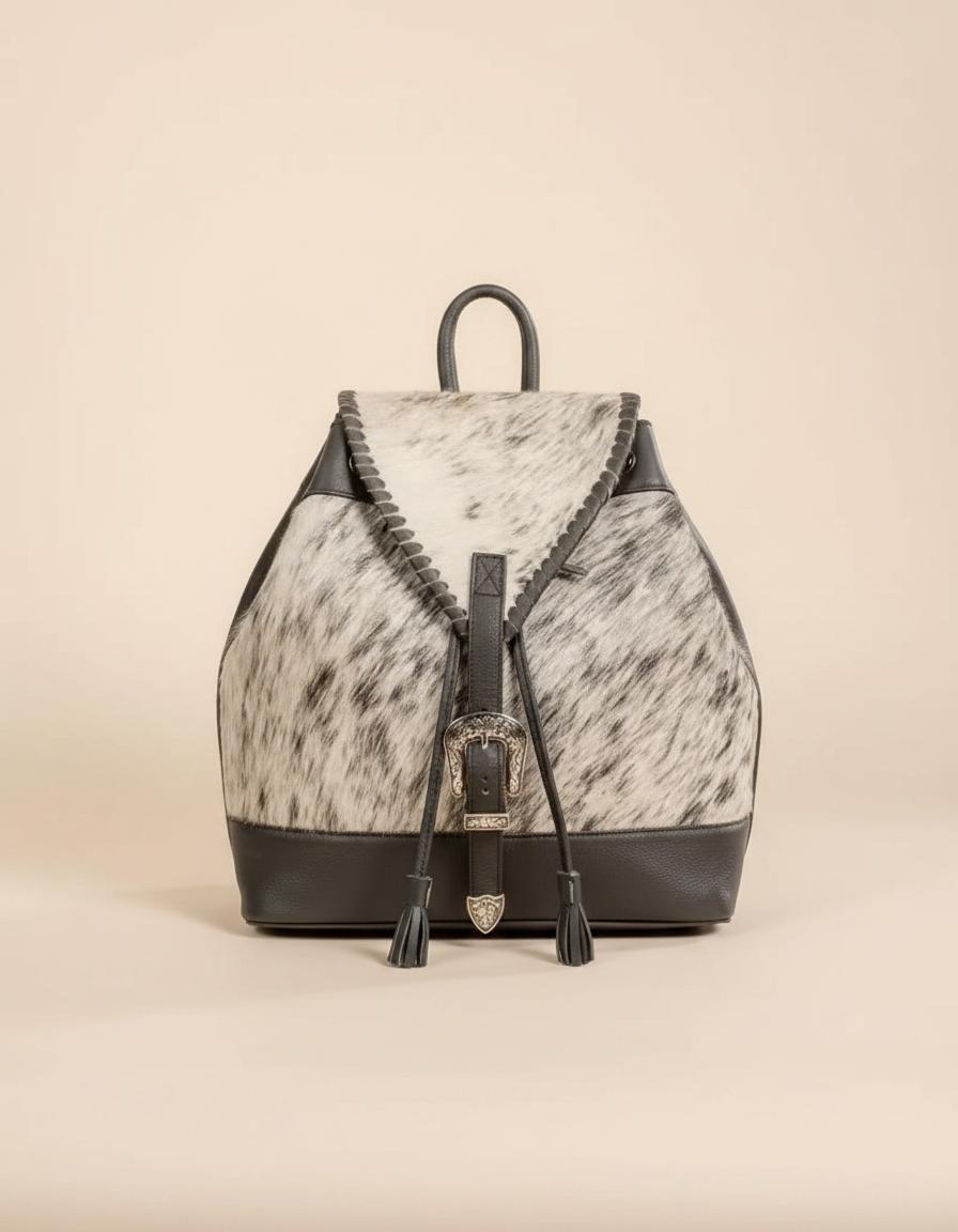 Cowhide Leather Backpack: American Darling Travel Bag 