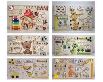 Toddler Busy Board Montessori Busy Board Quadro Educacional Quadro Sensorial Quadro de Atividades para Crianças Presente de Aniversário para Crianças Natal