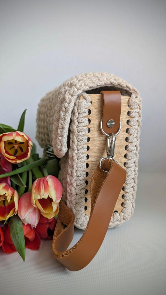 4 Pezzi Fondo Borsa In PU Per Uncinetto – Base Forata Con Chiodi, 22x10 Cm – Colori: Beige, Caffè, Argento, Marrone - 3