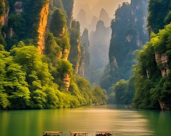 Zhangjiajie National Forest Park in Hunan province in China
