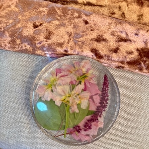 Custom Resin Coasters - Real Flower Keepsake Set