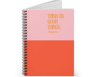 Cuaderno espiral con citas bíblicas positivas, regalos para ella, útiles escolares, diarios de ánimo para ella, regalos para el Día de la Madre