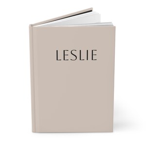 Personalized Hardcover Journal, Custom Writing Notebook, Gift for Writers, Students, and Journal Lovers, Minimal Design, Gift for Her
