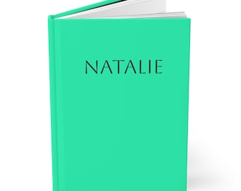 Gepersonaliseerde hardcover dagboek, aanpasbaar mat dagboek, notitieboekje, cadeau voor schrijvers, notitieboeken voor school, cadeaus voor haar