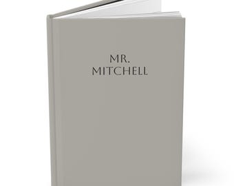 Personalized Matte Hardcover Journal, Custom Notebook for Writing, Gifts for Him, Daily Planner, Ideal for Students