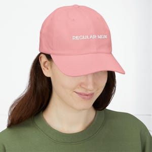 Regular Mom Embroidered Hat: Classic Cotton Baseball Cap